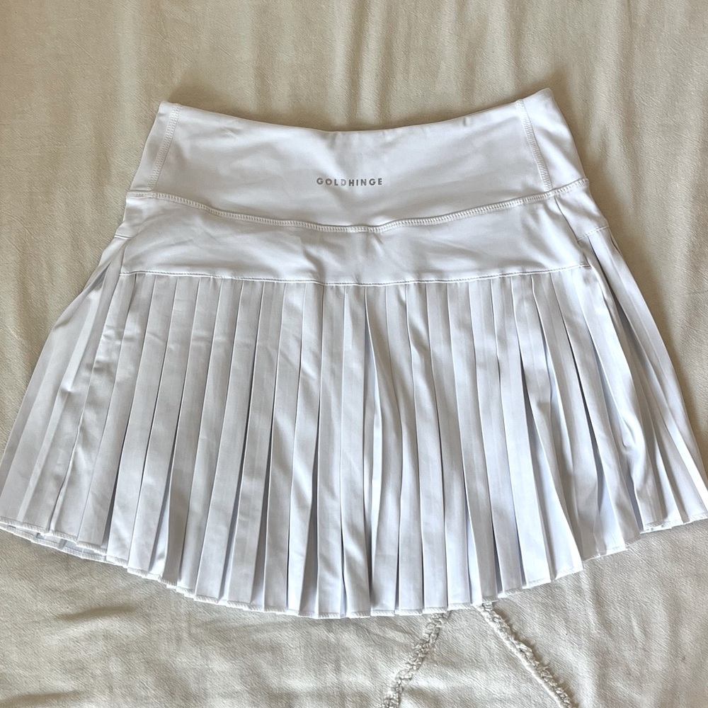 Gold Hinge NWT White Skirt